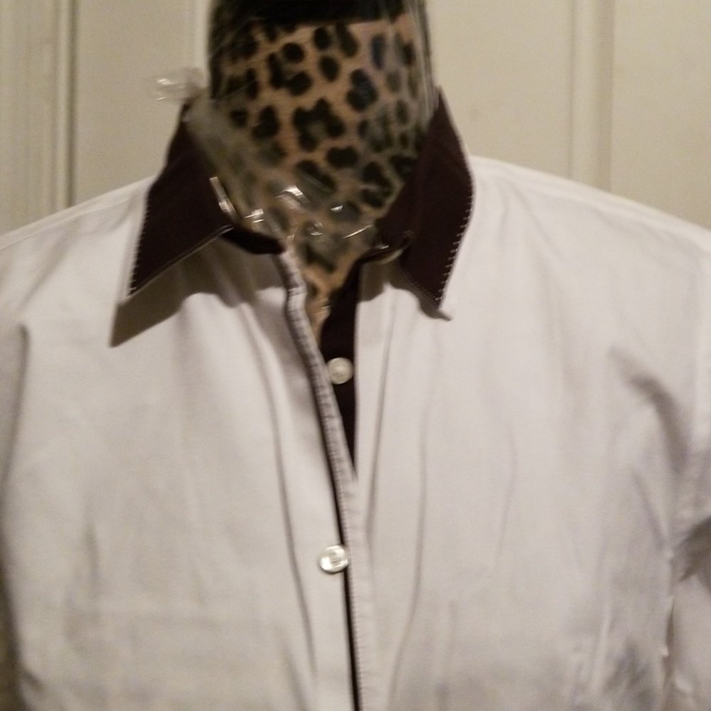 Brooks brothers black and white shirt